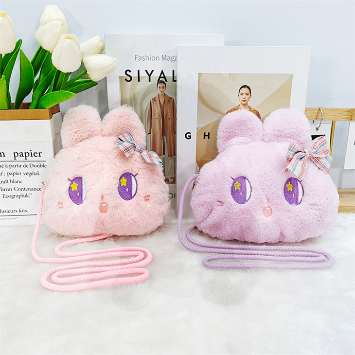 Velvet rabbit head bag