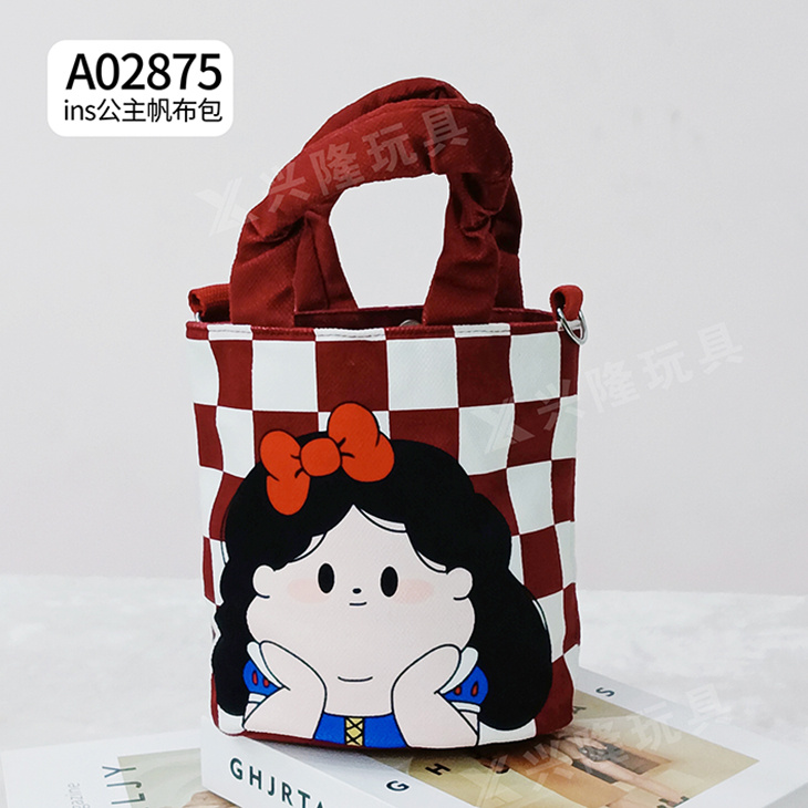 Ins princess canvas bag