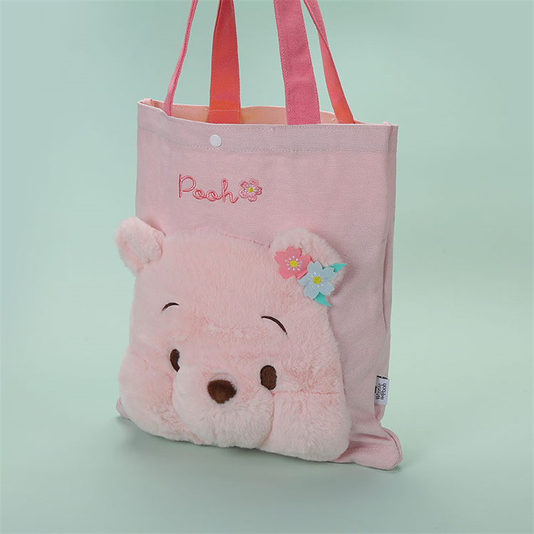 Genuine Pooh bear cherry blossom canvas bag