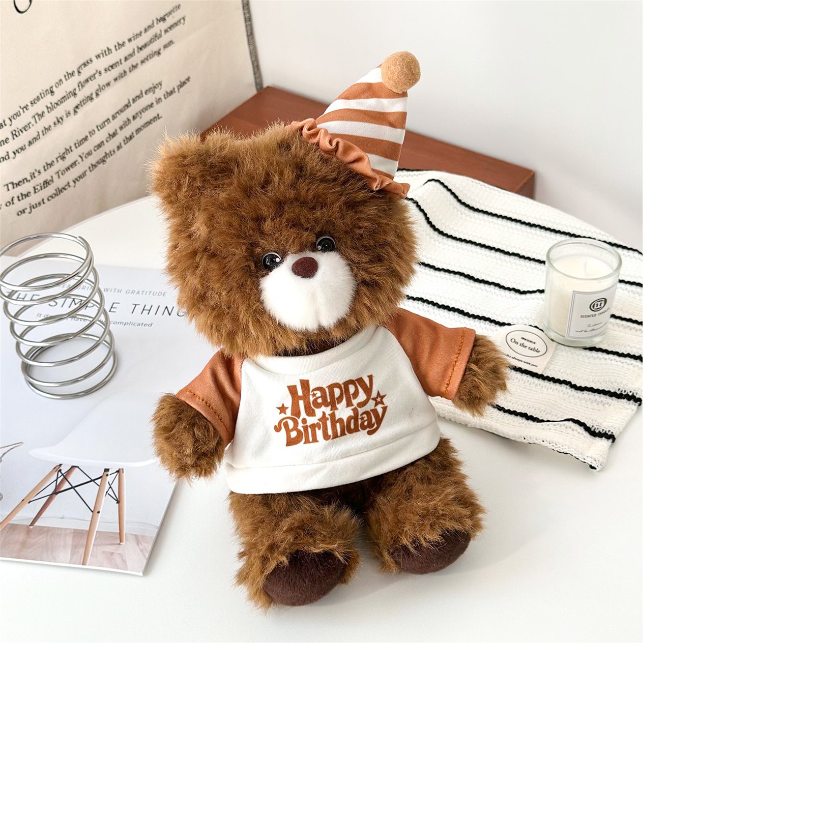 Birthday Madison Plush Bear with Candle – A16572 – 1500x1500 | BeibaoToys