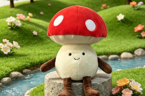Mushroom Plush Toy – A14723 – 29cm | BeibaoToys