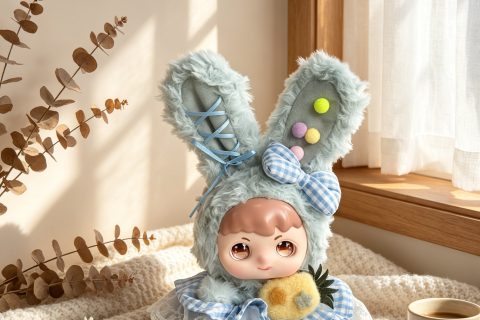 Summer Sweetie Vinyl Face Plush Bunny – A17748 – 20cm | BeibaoToys