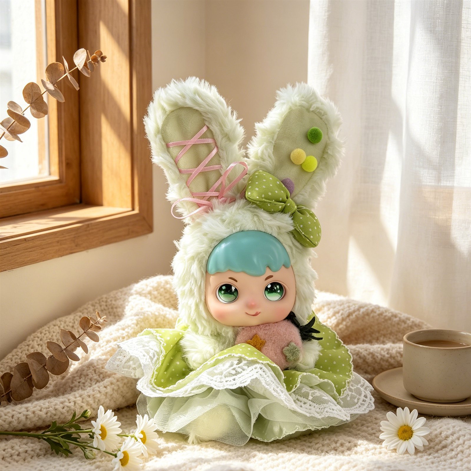 Summer Sweetie Vinyl Face Plush Bunny – A17748 – 20cm | BeibaoToys