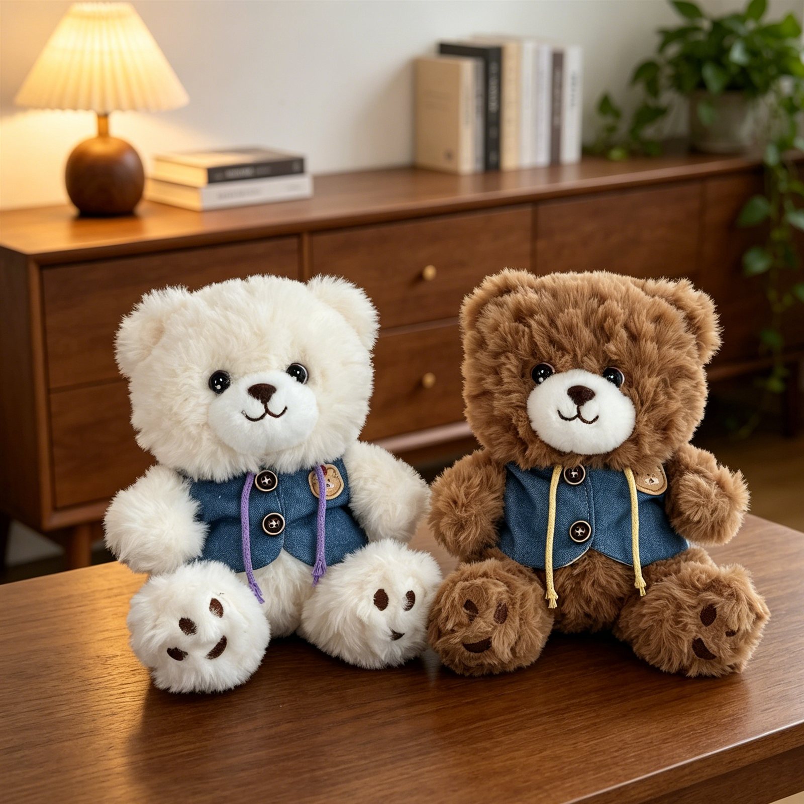 Vest Dongdong Bear Plush Toy – A16484 – 20cm Sitting | BeibaoToys
